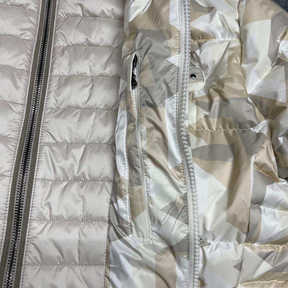 Bogner CARRY-D Jacket Womens XL Beige 750 Down Ski Geometric Luxury Waterproof - Picture 6 of 16